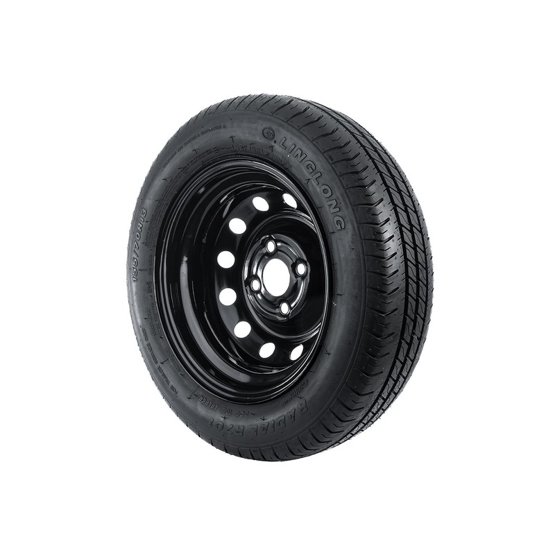 Unitrailer Complete wheel 155/70 R13 4x100 with black rim