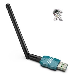 Class 1 Long Range Bluetooth Adapter for PC, QGOO USB Bluetooth Adapter for PC 5.3+EDR, Dongle Receiver Support Windows10/8.1/8/7（green-097）