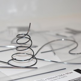 Nitinol SMA Shape Memory Alloy Muscle Wire Sample Pack 7 Different temperatures from -22F to 180F Activation.