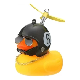KFMX 6 Patito Con Casco Moto Pato Para Bicicleta Moto Y Auto