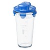Glasslock, Shaker with Transparent Lid, Measuring Scale and Strainer, 450
