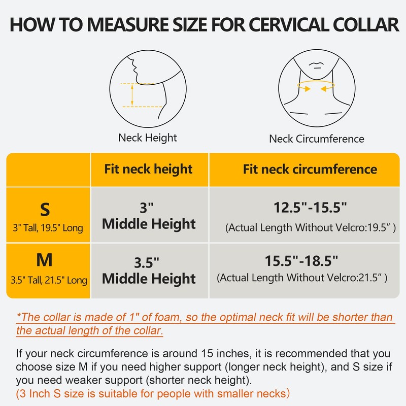 RESTCLOUD Neck Brace for Neck Pain and Support, Neck Support