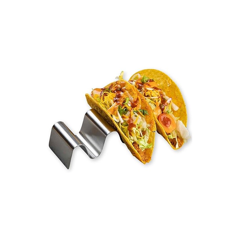 TableCraft Products TRS34 Taco Taxi, Solid Stainless Steel, 3-4