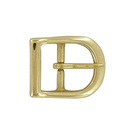 Ohio Travel Bag Center Bar Buckle, 1 Inch, Brass Finish, Solid Brass, C-1414-SB