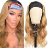 GzorOuzr 1B27 Body Wave Headband Human Hair Wigs Ombre Brazilian