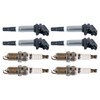 TRQ TRQ Ignition Kit Ignition Coil Spark Plugs Compatible with