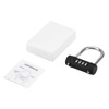 KeeKit Combination Padlock, 4 Digit Resettable Combo Lock with Adjustable