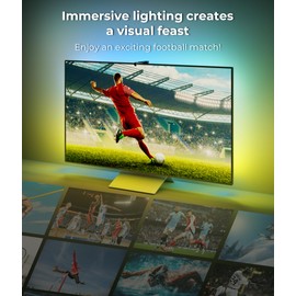 DeckTok TV LED Backlight 20ft - LED Lights for TV for 55-85'' RGB Strip Lights Cuttable with Smart App Control Game & Music Sync Color Changing Light for Home Decor