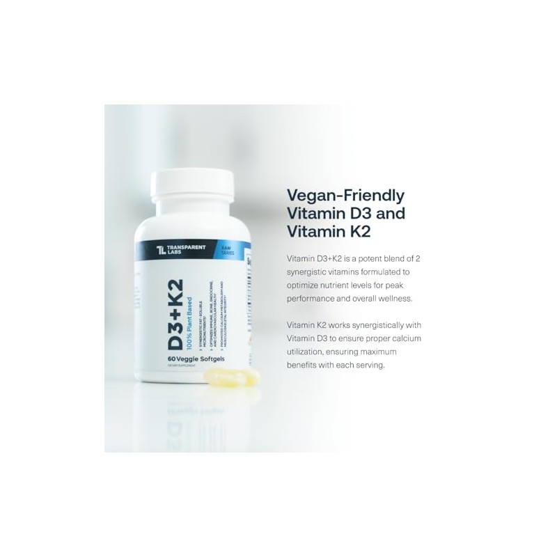 Transparent Labs Vitamin D3 K2 - Vitamin D & K2