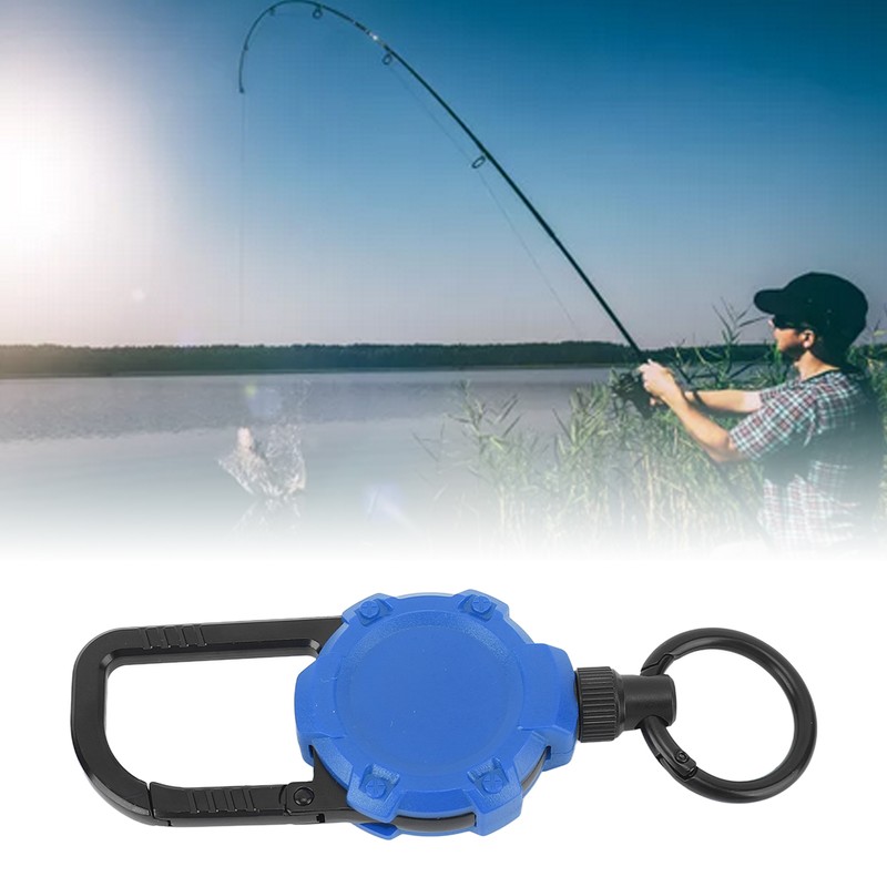 Magnetic Retractable Keychain Stainless Steel Wire Easy Pull Buckle Carabiner