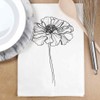Azeeda 'Marigold Glory Flower ' White Cotton Tea Towel/Dish Cloth