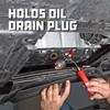 Powerbuilt Magnetic Oil Drain Plug Remover Tool, Flexible Shaft for
