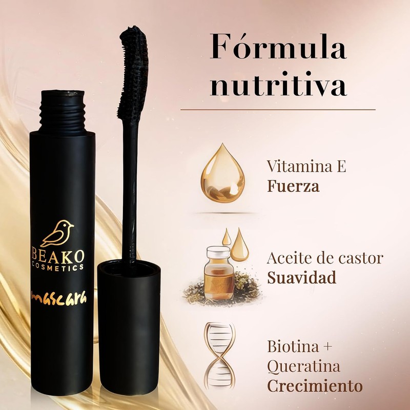 Beako Co. Máscara de Pestañas Waterproof - Pack 2 Máscaras