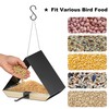 HOSUN Modern Metal Roof Hanging Wild Bird Feeder