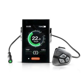 Bafang DP C18 LCD Display for 8fun Mid Motor - Ebike Display for BBS02B, BBS-HD, BBS01B Electric Bicycles Medium Motor, for E-Bike Conversion Kit with UART Protocol - 5-Pin Female Connector