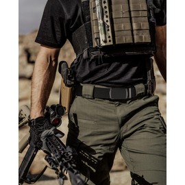 CHAOREN Gun Belt - Nylon Tactical Belt Men 1.5" - Automatic Slide Buckle for Jeans