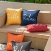 MIULEE Outdoor Waterproof Throw Pillow Covers Set of 2 Relax