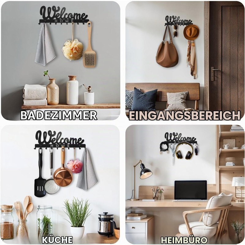 SirHoldeer Key Holder Modern, Welcome Home Key Hook, Key Holder