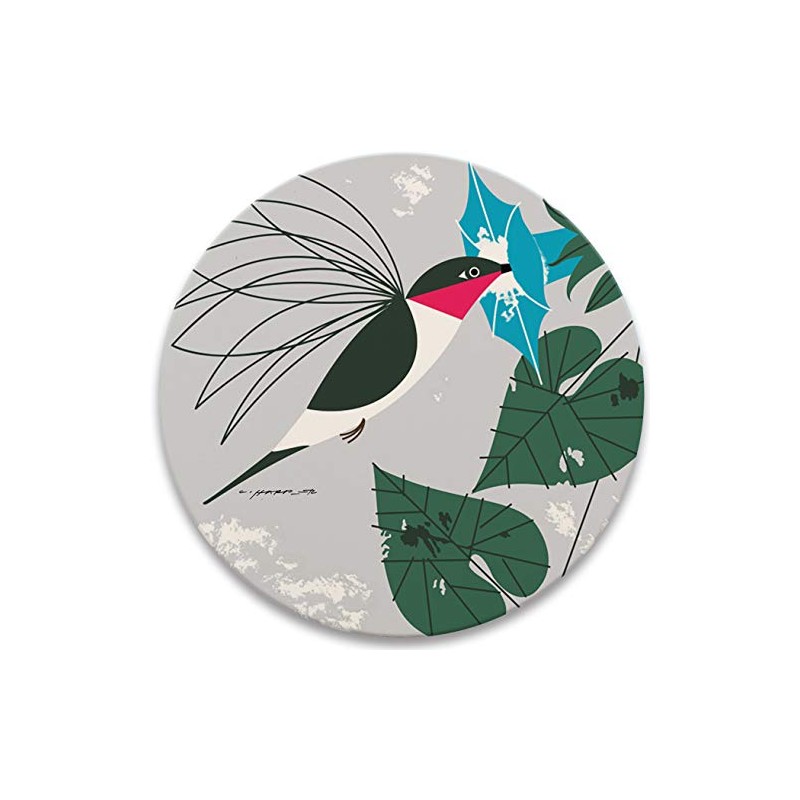 Charley Harper Little Sipper Absorbent Stone Trivet