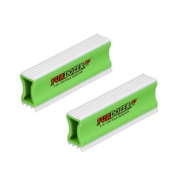 FurDozer Pet Hair Remover & Auto Detailing Tools - Cat & Dog Hair Remover for Carpets, Car Interiors, Couches, Bedding, & Pet Furniture (Green, (2 Pack) - X3 PRO)