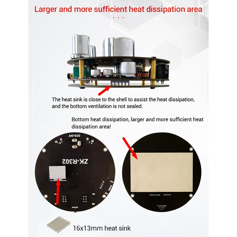 Amplifier Board High and Low Tone Adjustment Sound Effect Adjustable