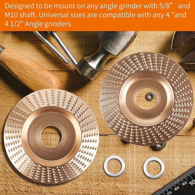 Pomsare Upgraded 3PCS Wood Carving Disc Set for 4" or