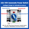 110V 63A 2P Dual Power Automatic Transfer Switch, 50/60Hz Dual