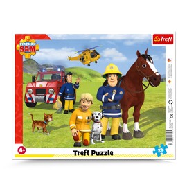 Trefl, Jigsaw Puzzle Frame Puzzle with Underlay, 25 Pieces, Always on the Hat, for Children from 4 Years