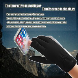XDSP Waterproof Winter Gloves Touchscreen Reflective Gloves Men Waterproof Windproof Breathable Winter for Outdoor Fishing Running Cycling Driving Hiking Motorcycle