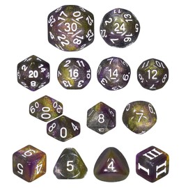 Mind Spike - 14 Unusual Dice Set Approved for Use with Dungeon Crawl Classics - DCC - Unleashed Arcana
