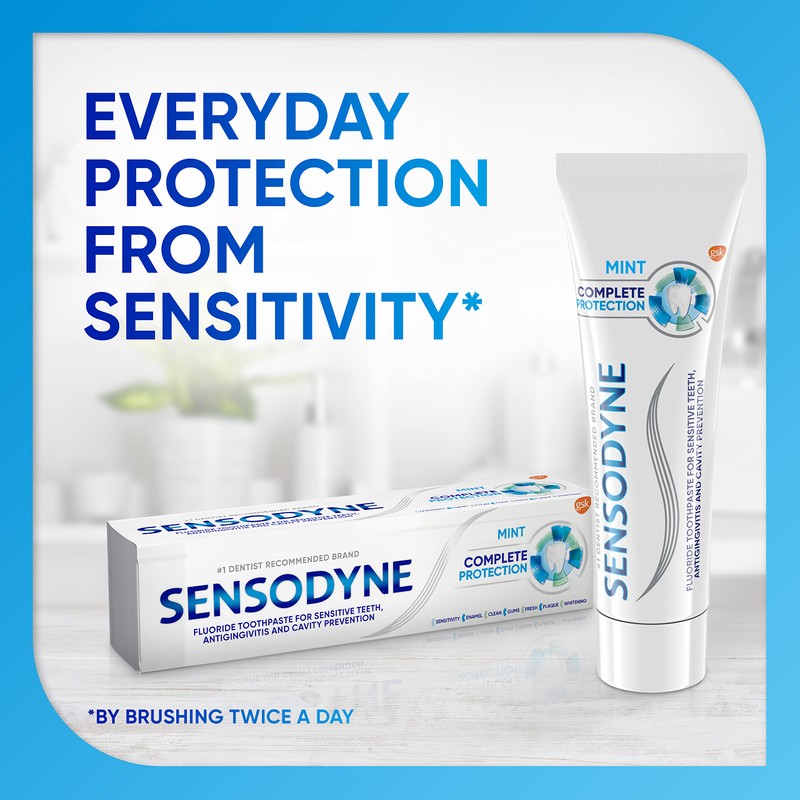 Sensodyne Complete Protection Sensitive Toothpaste for Sensitive Teeth - 3.4oz