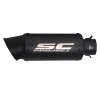 Unbranded Modified Exhaust Mid Pipe Black Muffler Slip for DUKE