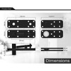 FRMSAET Heavy Duty Stainless Steel Hidden Door Pivot Hinge System