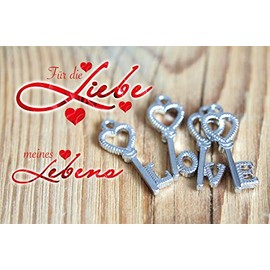 PremiumLine Valentine's Day Card 11.5 x 17.5 cm Greeting Card - For the Love of My Life - Valentine's Day Card with Envelope