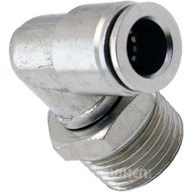 Vixen Air 1/2" NPT Male to Push to Connect (PTC) for 3/8" OD Hose Swivel Elbow VXA2123