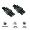 IEC320 C7 2-Pin Plug, Straight Socket, 250 V AC 2.5