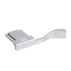 Camera Thumb Grip, Aluminum Alloy Hot Shoe Rest Holder, X100VI, X100V, X100F, XE3, XE4 Cameras with CNC Machining and Anodization for Durability (Silver)