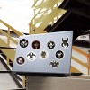 Calaveras Signos Góticos 50 Calcomanias Stickers Pvc Vs Agua Calaveras
