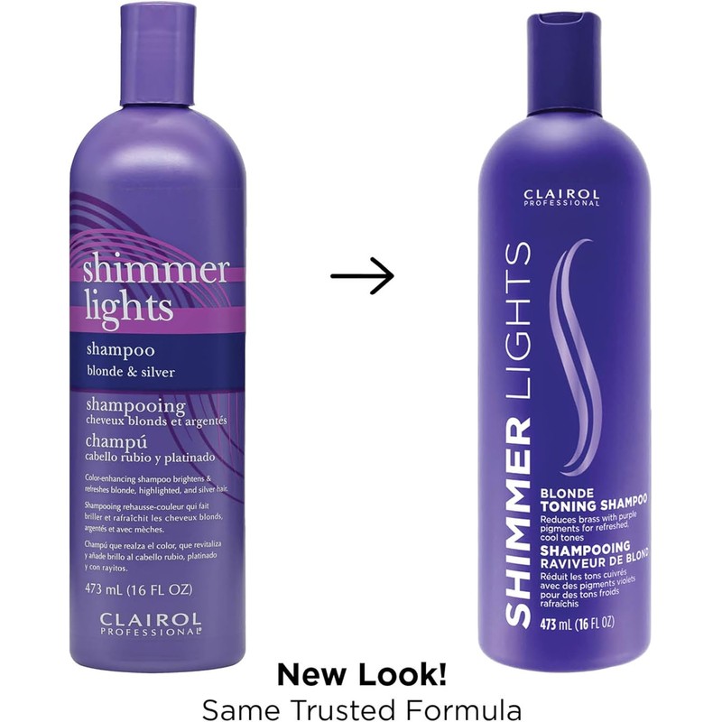 Clairol Shimmer Lights Blonde and Silver Shampoo Shampoo Unisex 16
