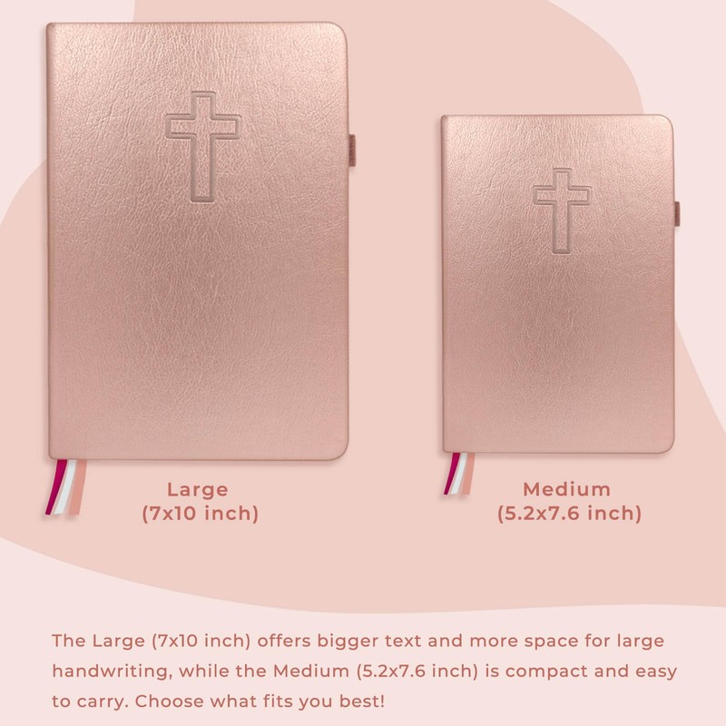 JOTFLY Bible Study Journal - Church Notes Notebook for Note