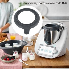Food Grade Mixer Bowl Cover, Multifunctional Stand Mixers Bowl Splash Guard Sealing Lid for Thermomix TM5 TM6