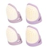 4 Pcs Silicone Thimble Purple Soft Elastic Finger Protector Finger