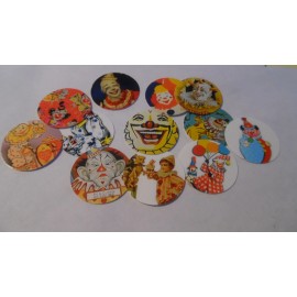 Unbranded Pre Cut One Inch Bottle Cap Images Clowns Free Ship - photo, 15 images