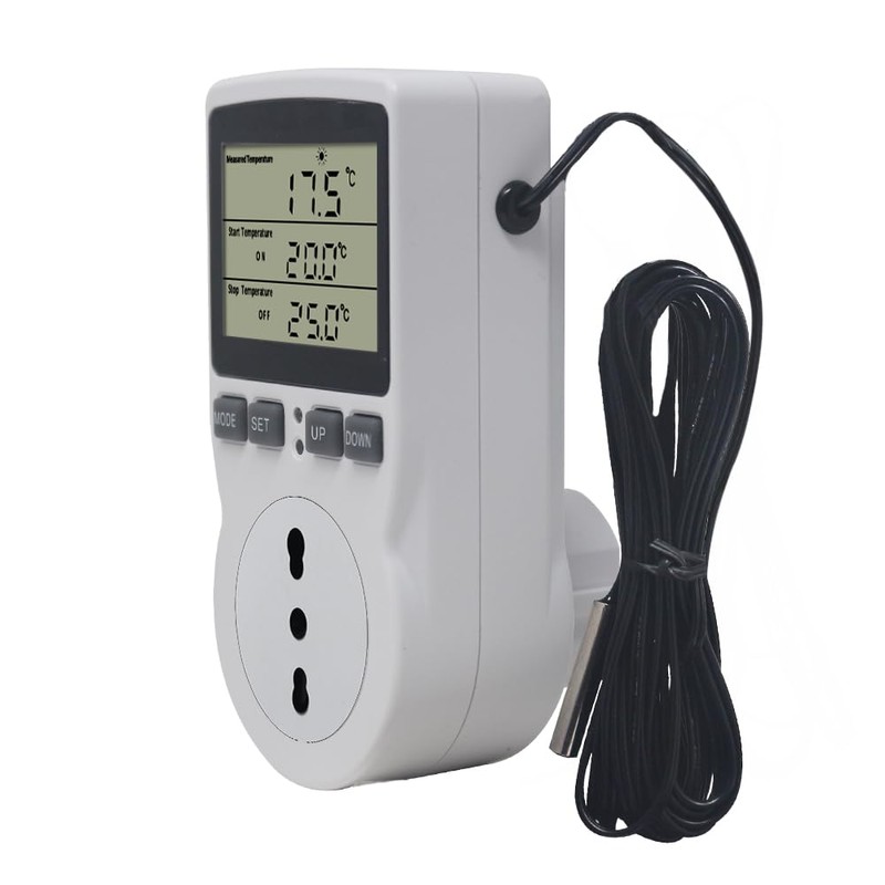KETOTEK Digital Thermostat Socket Temperature Controller with Sensor