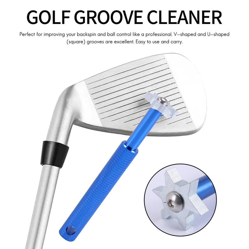 Golf Groove Sharpener Tool Golf Club Groove Sharpener and Retractable