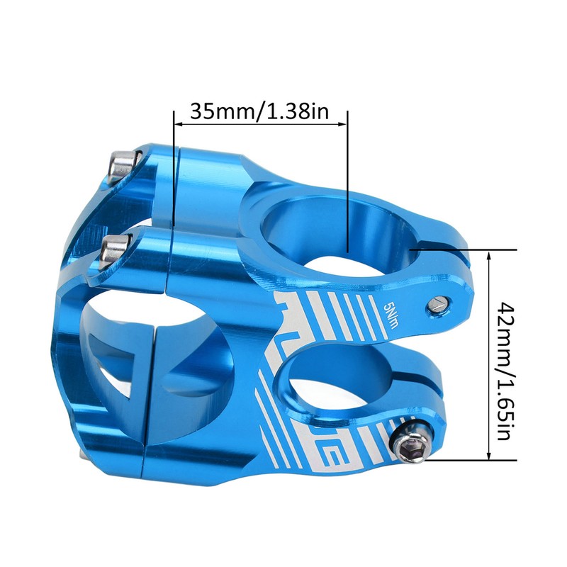 Bike Stem 35mm Lightweight High Strength CNC Aluminum Alloy Handlebar