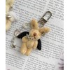 Wigo Mini Rabbit Angel Lanyard Keychain for Women, beige