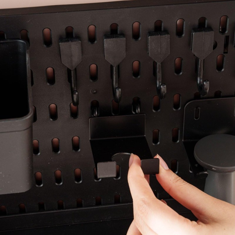 TIANNLINPY Black Pegboard Hooks Strong Load Capacity Stylish Design Durable