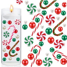 10065 PCS Christmas Vase Filler Christmas Vase Filler Beads Pearl and Various Sizes Candy Water Gel Beads for Vase Filler Table Centerpieces Party Decor Suitable for Vases