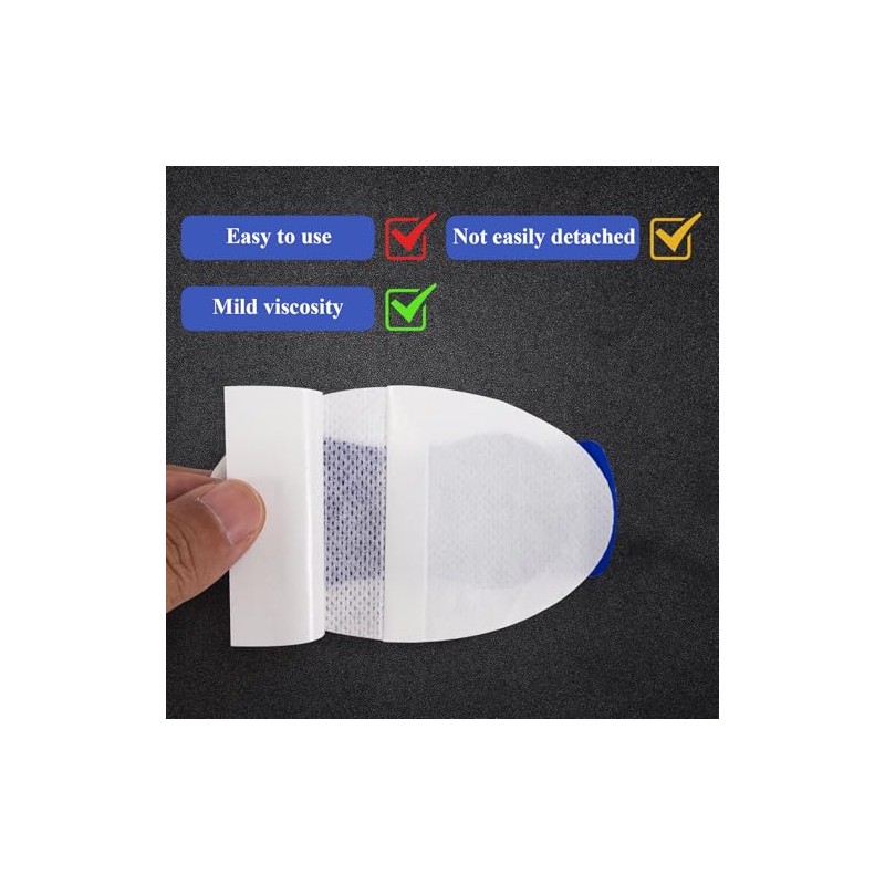 5 Catheter Stabilisation Patches for Foley, PEG and G-Tubes, Blue
